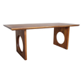 Table à manger manguier pieds ajourés design contemporain – 240x90 cm