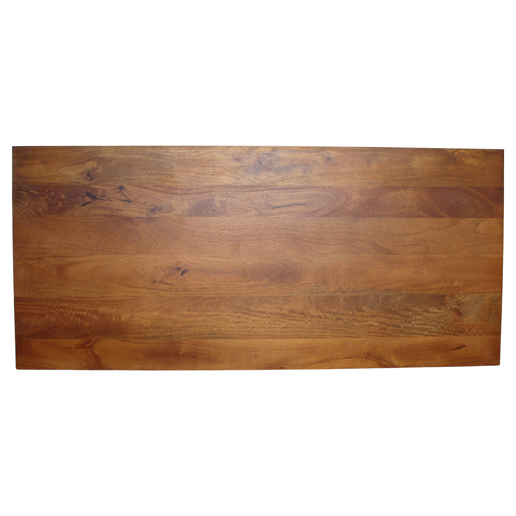 Table à manger manguier pieds ajourés design contemporain – 240x90 cm