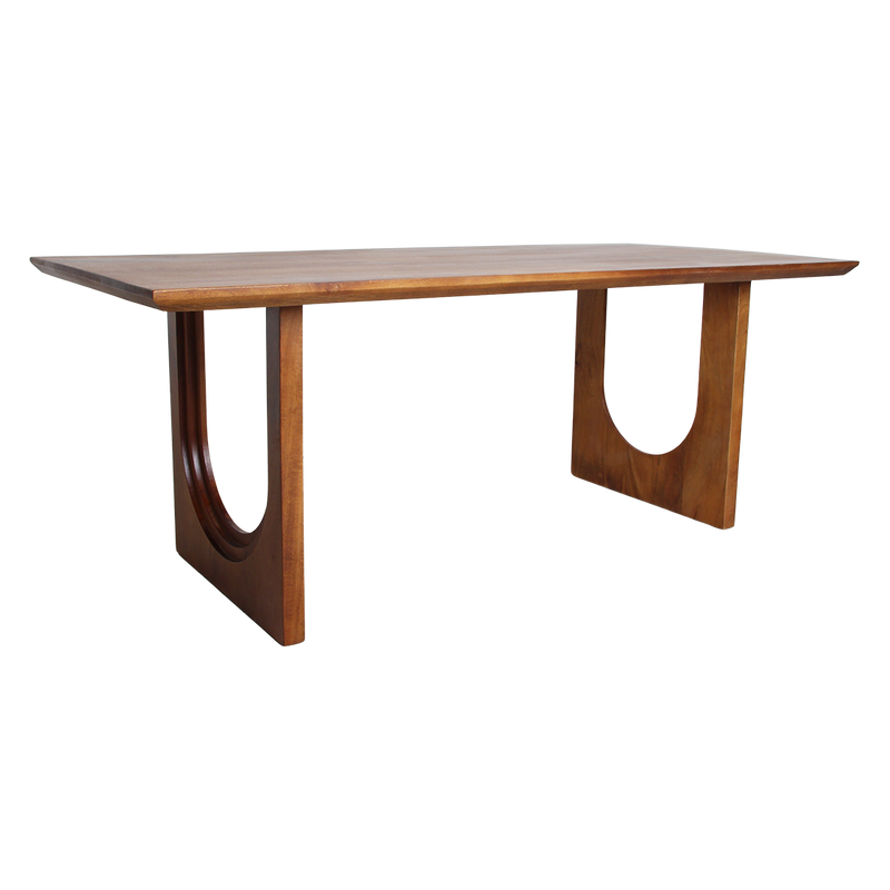 Table à manger en manguier brun moderne – 240x90 cm