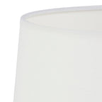 Abat-jour cylindrique en tissu blanc pour intérieur, diamètre 30 cm