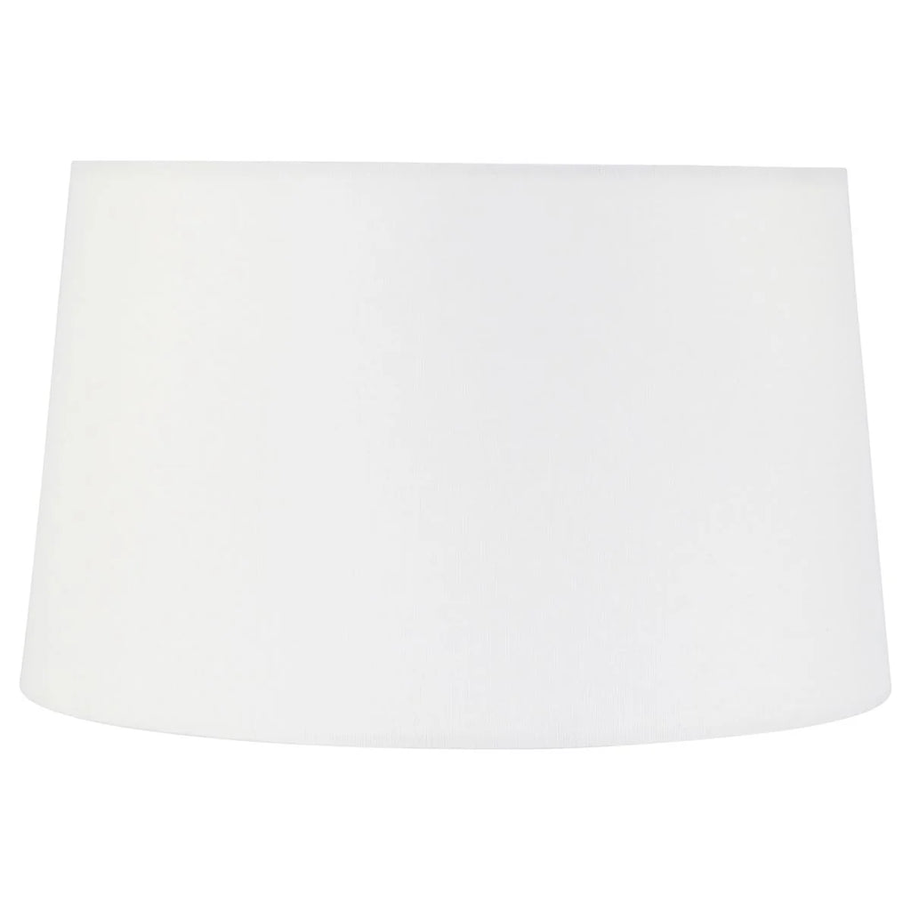 Abat-jour cylindrique en tissu blanc pour intérieur, diamètre 30 cm