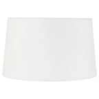Abat-jour cylindrique en tissu blanc pour intérieur, diamètre 30 cm