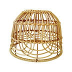 Abat-jour en rotin beige