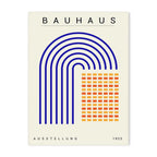 Affiche Bauhaus bleu et orange variante 1