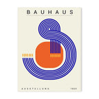 Affiche Bauhaus bleu et orange variante 3
