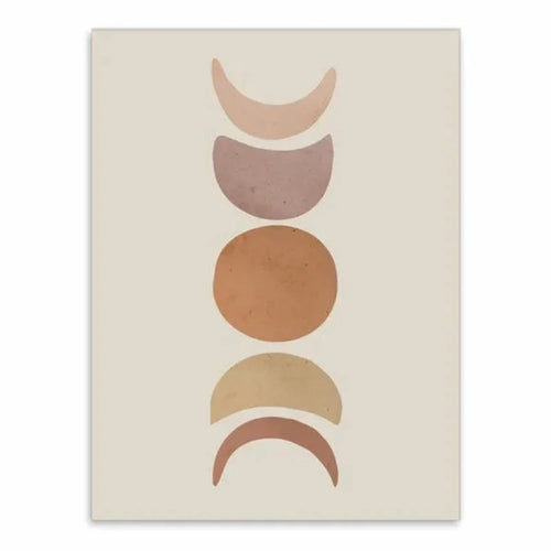 Affiche phases de la lune - 13x18cm
