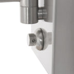 Hardware de porte de douche en métal chromé pour applique murale avec bras articulé