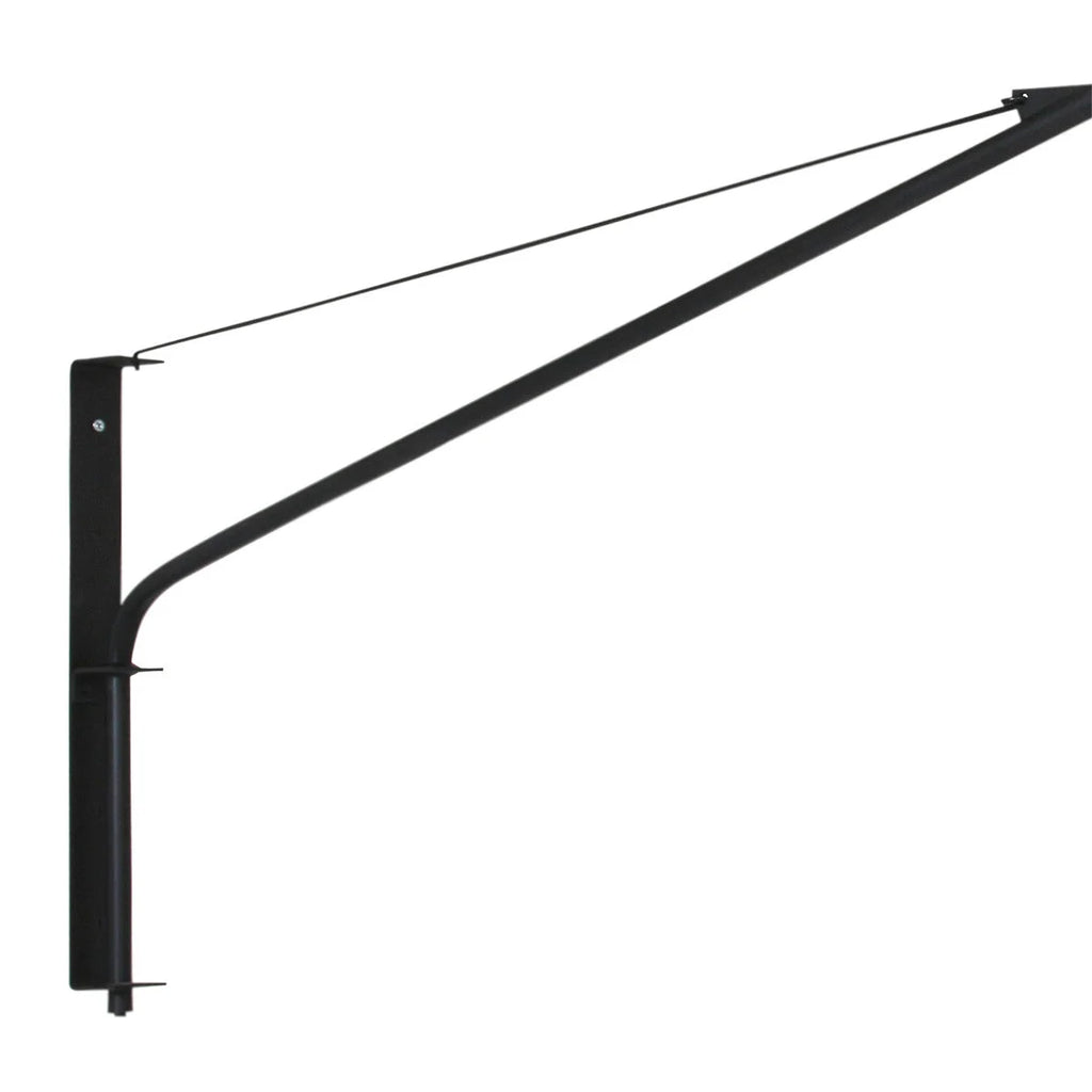 Support de panneau en métal noir pour applique murale abat-jour blanc en lin