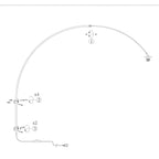 Diagramme d’assemblage d’une lampe de sol arquée en métal noir avec abat-jour en verre fumé