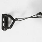 Support mural en métal noir pour vélo avec bras articulé, Ø18 cm