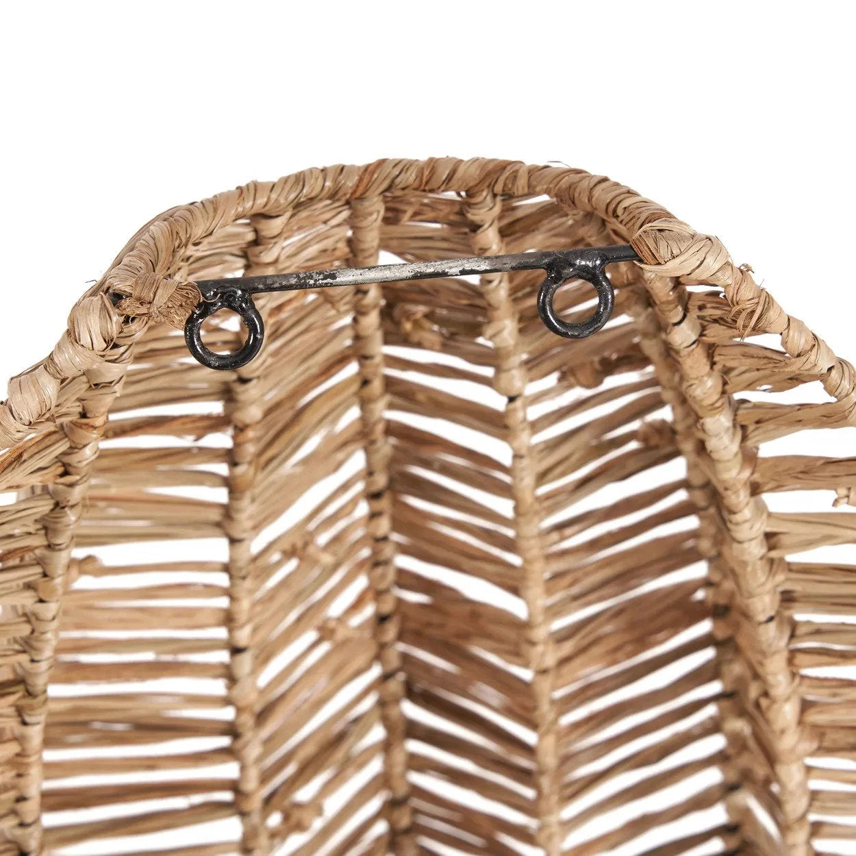 Applique murale en raphia plié 40 cm naturelle