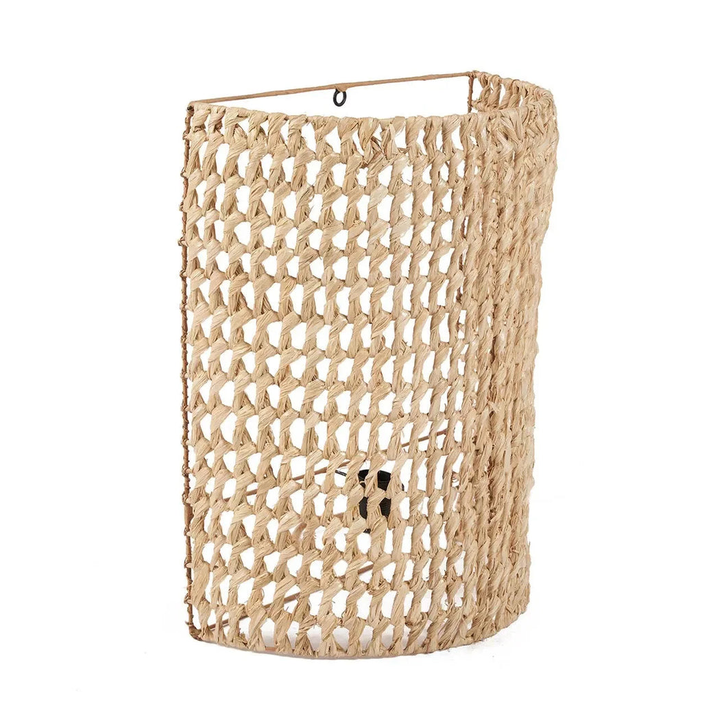 Applique murale en sisal naturel tressé 40x21 cm