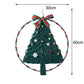 Dimensions de l'arbre de Noël en macramé, 30 cm de largeur sur 40 cm de hauteur