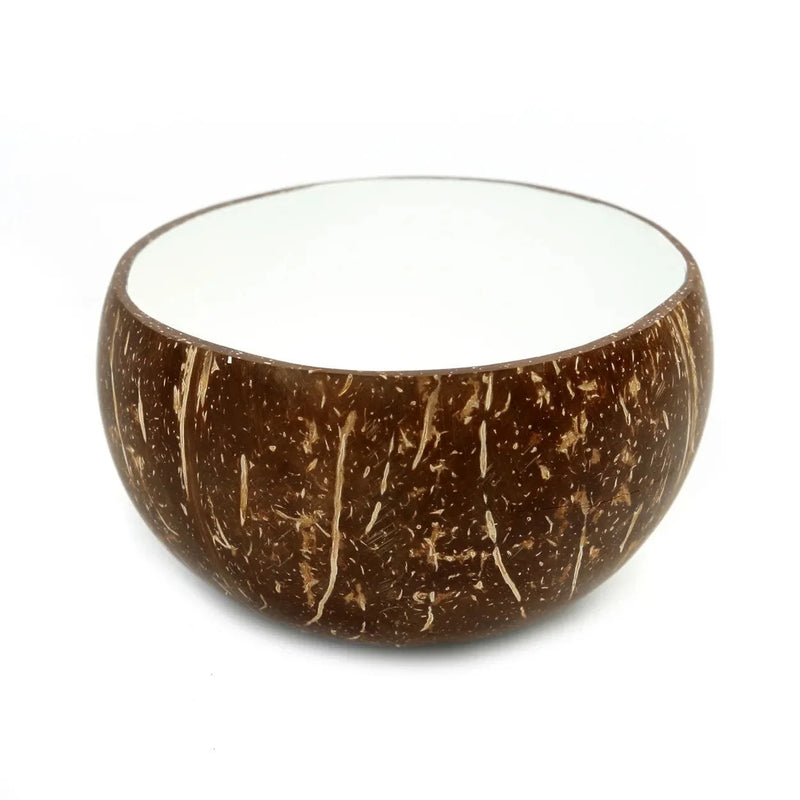 Bol coco naturel blanc artisanale – Ø13 cm