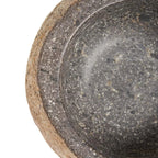 Bol décoratif en pierre naturelle noire aspect brut