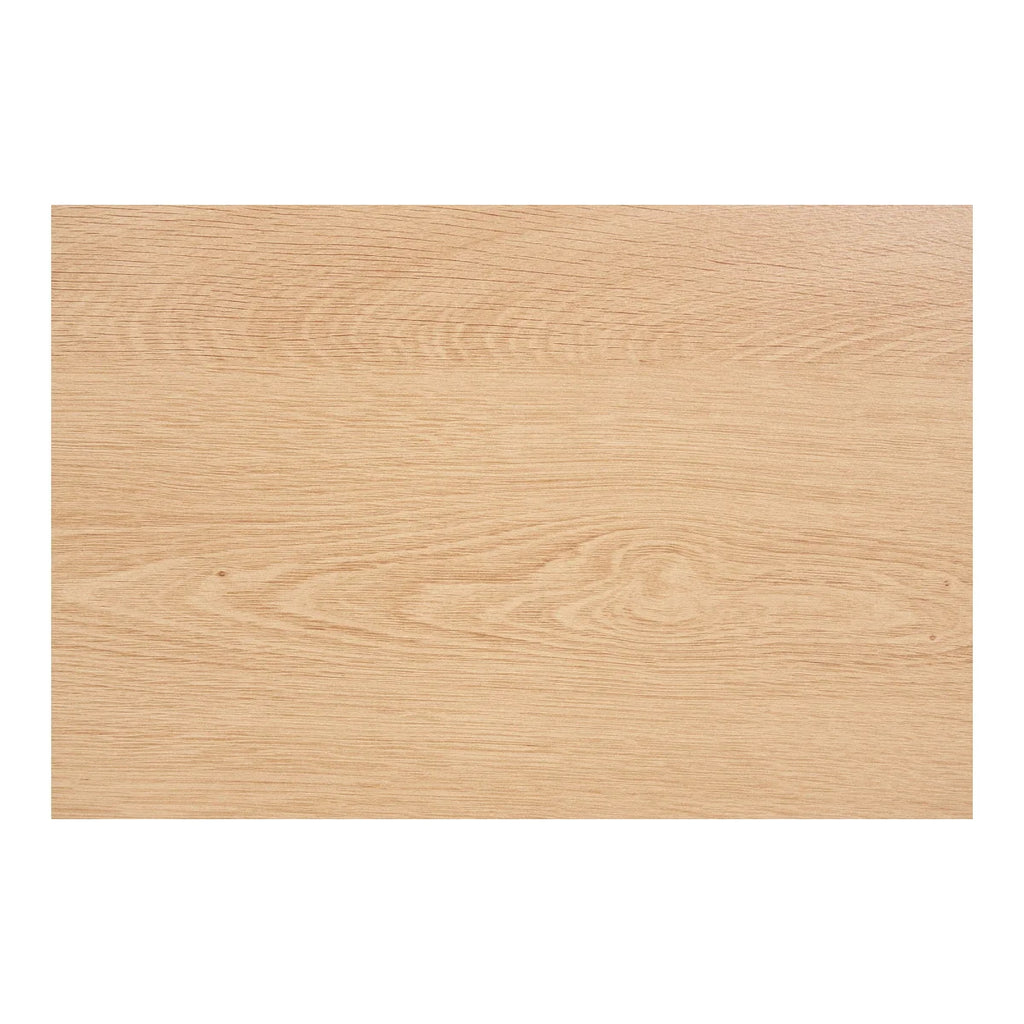 Console 2 tiroirs en bois de chêne clair naturel, grain lisse, 100x30 cm
