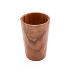 Coupe en racine de teck cylindrique – Finition naturelle – H16 cm