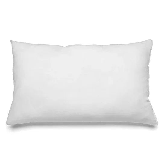 Coussin intérieur rectangulaire en coton – Blanc – 30x60 cm