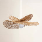 Suspension Papillon en Rotin et Osier ALIZÉ - Ø 40 cm