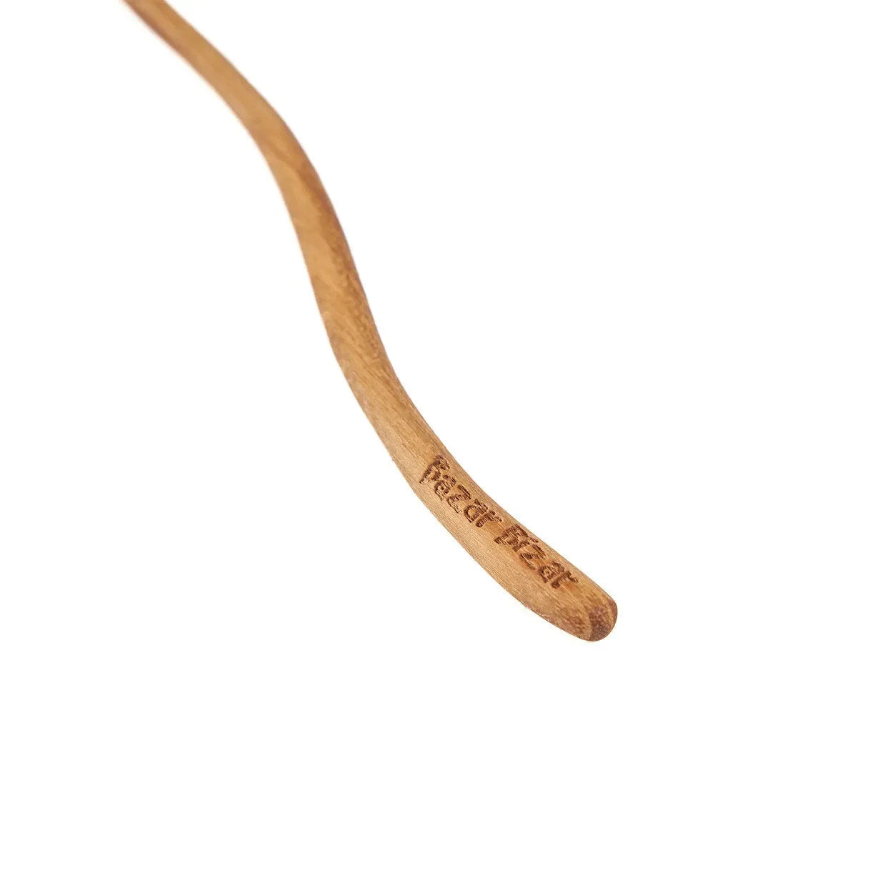 Cuillère doseuse en racine de teck motif zigzag 22 cm