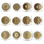 Toutes les variantes de décoration murale ronde dorée en métal