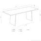 Table en teck recyclé dimensions