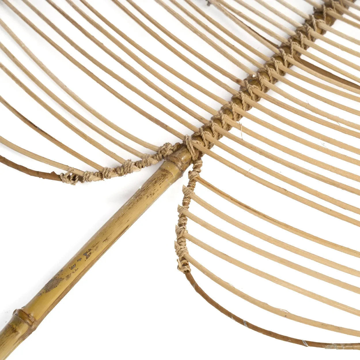 Feuille décorative en rotin naturel 120 cm à poser ou suspendre