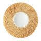 grand miroir en raphia naturel