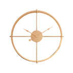 Horloge murale design dorée