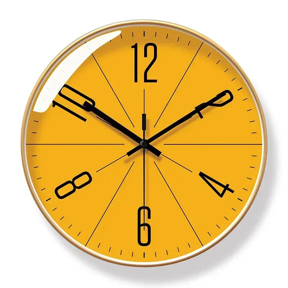 Horloge murale orange