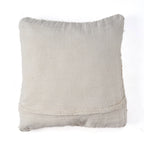 Chaise longue en bois brun avec sangles cuir et coussin lin texturé écru-beige