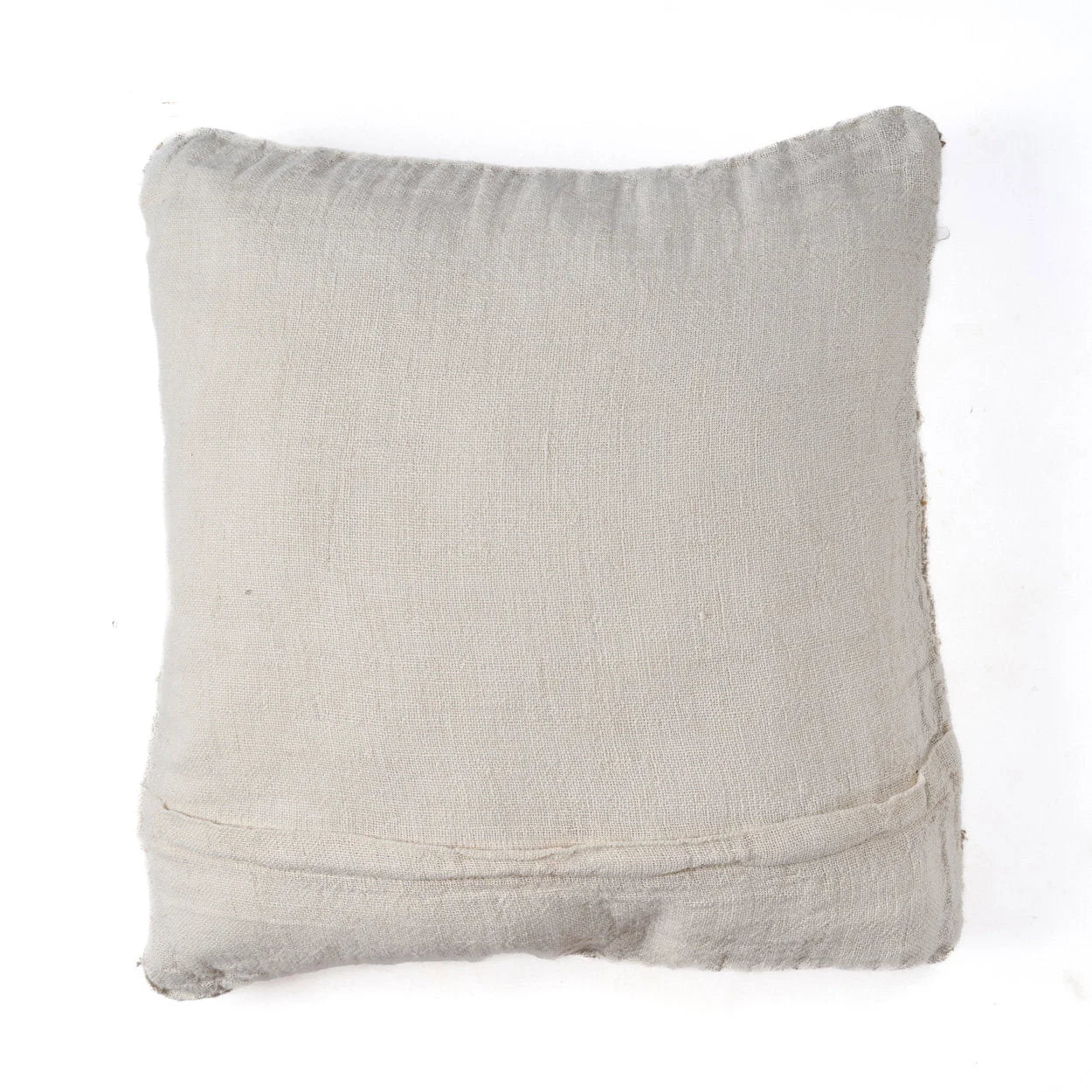 Chaise longue en bois brun avec sangles cuir et coussin lin texturé écru-beige