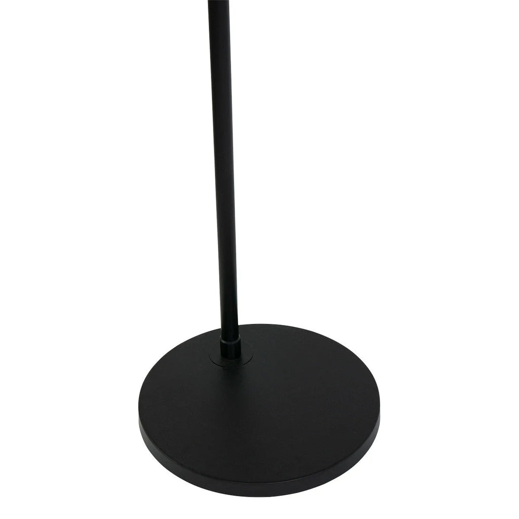 Base métallique circulaire noire bronze avec poteau vertical pour Lampadaire arc métal