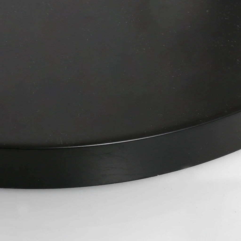 Base circulaire en métal noir mat pour lampadaire arc H180 cm