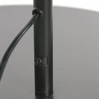 Base cylindrique noire mate pour lampadaire arc métal noir H180 cm