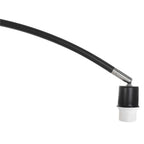 Câble incurvé noir avec connecteur blanc et noir pour Lampadaire arc en métal noir