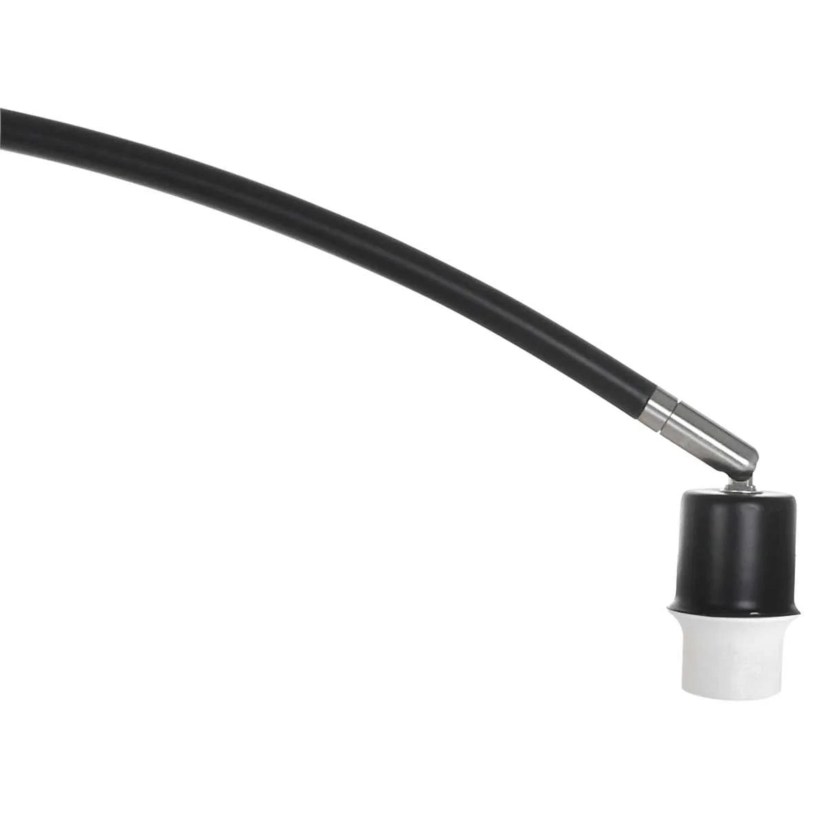 Câble incurvé noir avec connecteur blanc et noir pour Lampadaire arc en métal noir