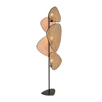 Lampe rotin à poser au sol