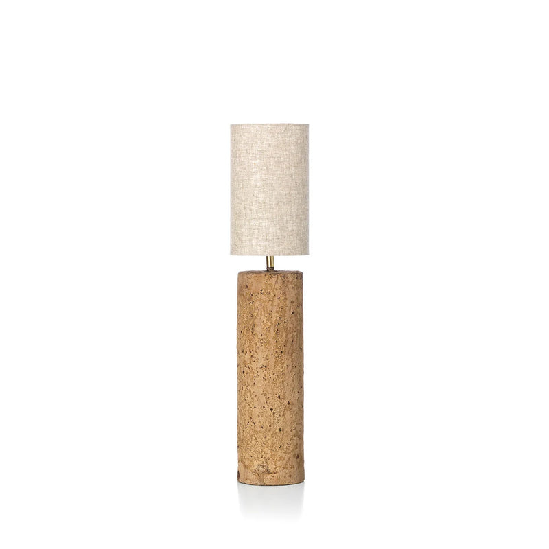 Lampe à poser en papier mâché organique boue pour intérieur – H40 cm M