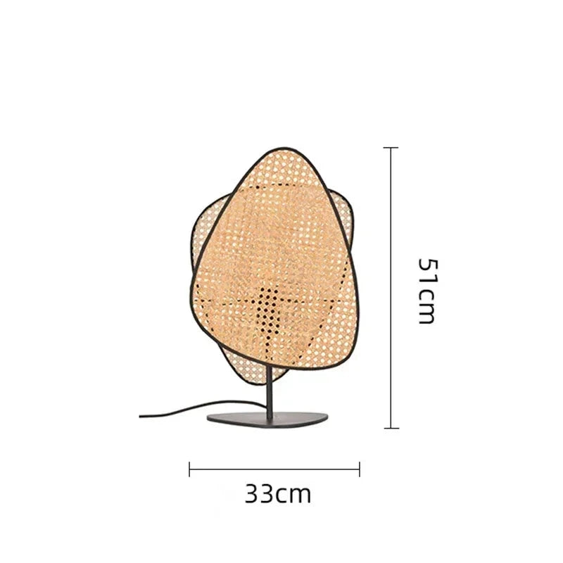 Lampe rotin design dimensions