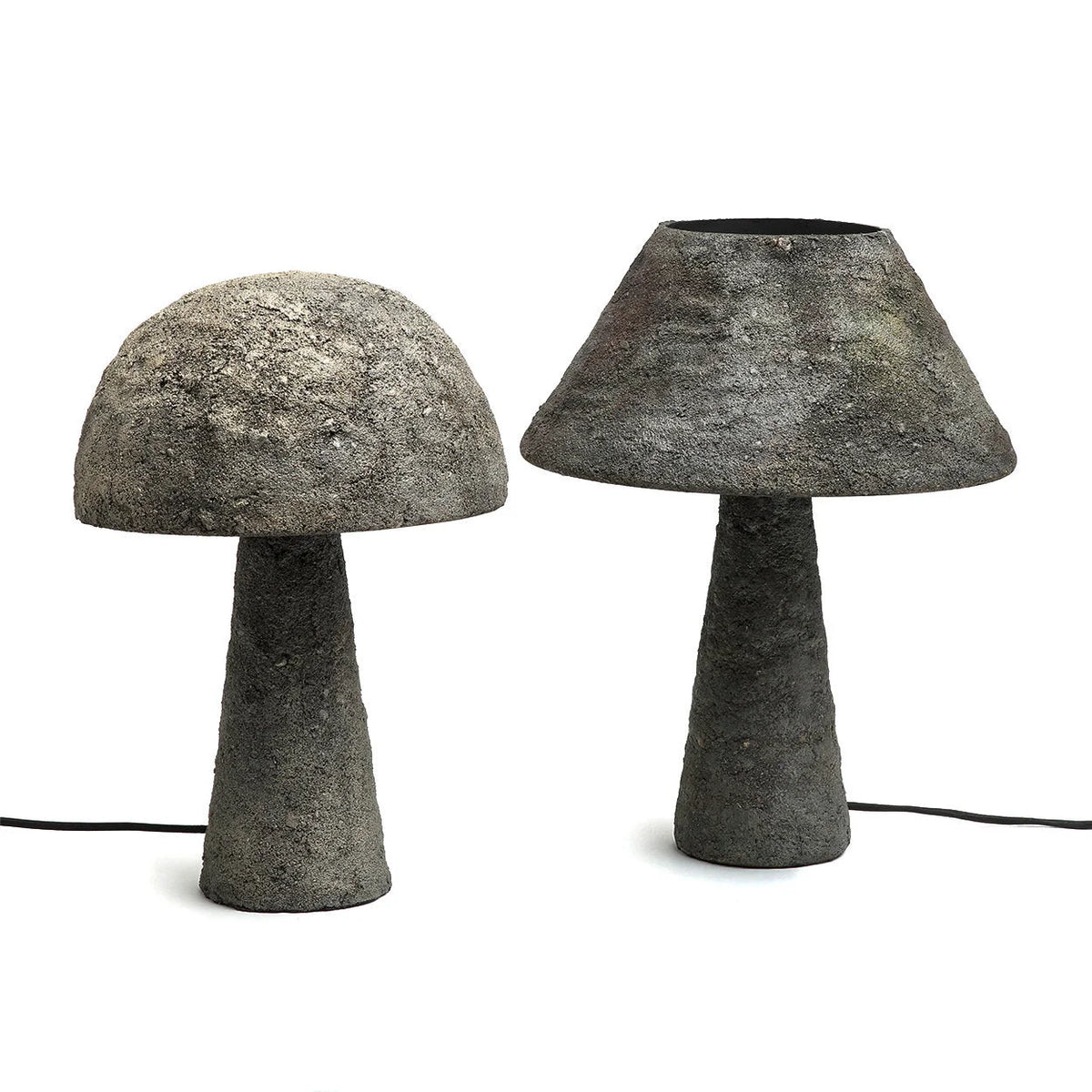 Lampe de table champignon en béton 37 cm moderne