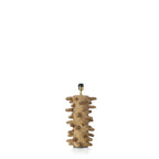 Lampe de table organique beige en céramique texturée picots, H41 cm
