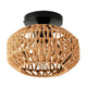 Luminaire plafonnier rotin