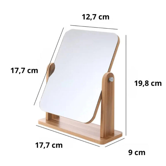 miroir bois à poser dimension