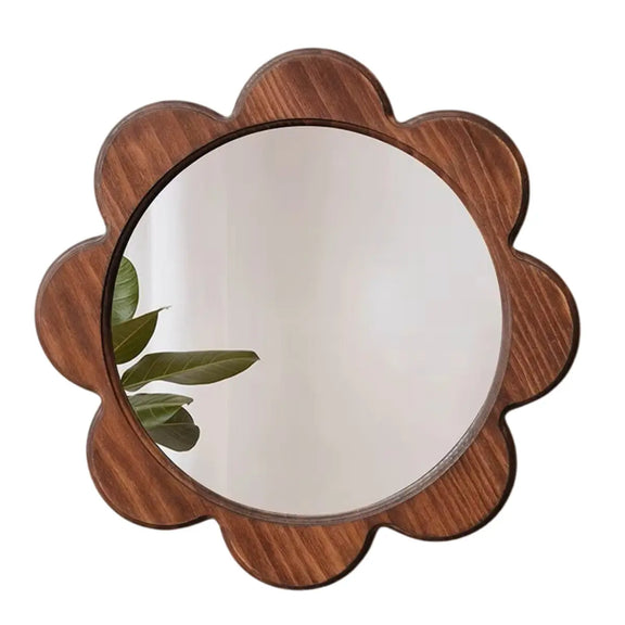 Miroir mural cadre bois