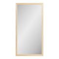 Miroir mural rectangulaire en bois clair 45x75 cm