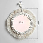 Miroir rond macramé dimensions