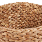 Panier de rangement en jonc de mer tressé naturel cylindrique
