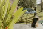 Parasol balinais noir 280 cm en tissu imperméable