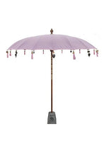 Parasol en tissu rose poudré 250 cm
